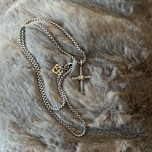 David Yurman petite cross necklace